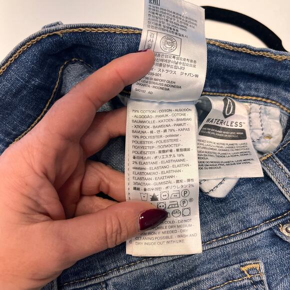 Levi's Blue 724 High Rise Straight Jeans Size 29 - Picture 6 of 14